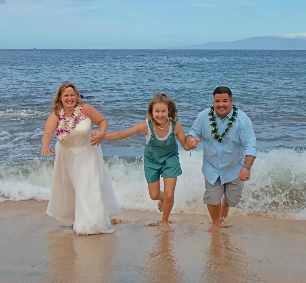 Makena Cove Wedding Stacey, Dustin, & Aubrey